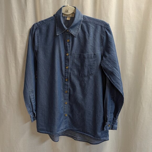 Michael Kors Size Small Denim Button Down - Picture 4 of 11
